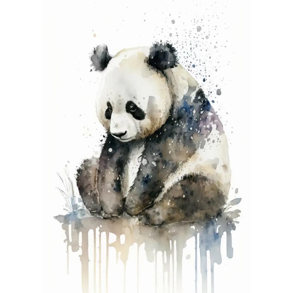 Safari Animals Watercolor Posters Colorful Children Prints Rainbow Animal Canvas Painting Wall Art Pictures Home Kids Room Decor