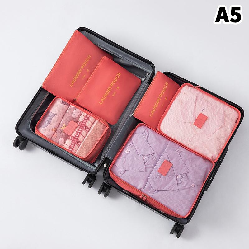 6 Piece Large Size Travel Organiser Portable Suitcase Organiser Clothes Shoes Cosmetic Bag Luggage Organiser Travel Organiser