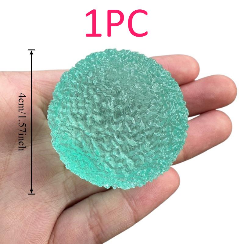 Eisball-Maltose-Quetschspielzeug, blauer Mochi, sensorisches Fidget-Spielzeug, simuliertes transparentes Anti-Stress-Spielzeug mit langsamer Rückfederung und Dekompressionsfunktion