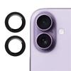 For iPhone 17 Camera Lens Protector Tempered Glass Metal Ring Lens Film