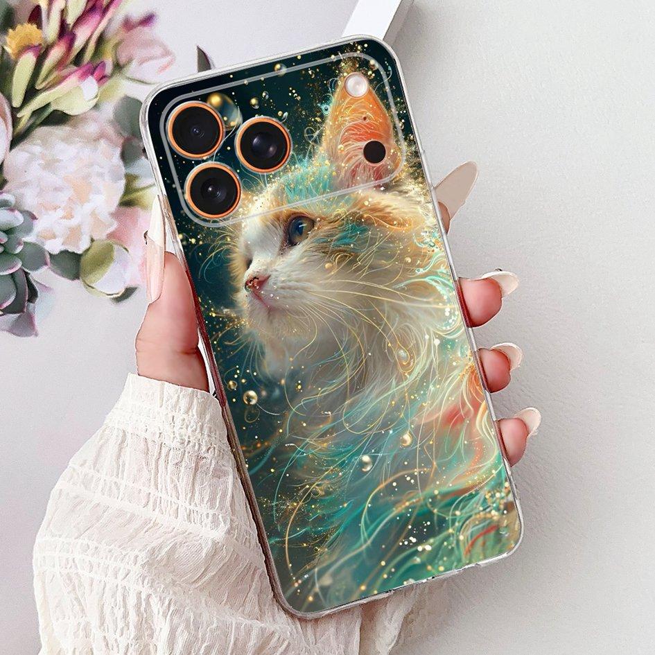 Für iPhone 17 Pro Max Hülle Coole Drachen Löwen Katze Cartoon Weiches Silikon Handy Rückseite auf iPhone 17 Pro iPhone17 17Pro Schutz