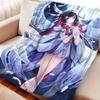 Cartoon Columbina Flanelldecke Decke Warm Weich Anime Genshin Impact Decke Multifunktionale Dekoration Zuhause Universelle Decken