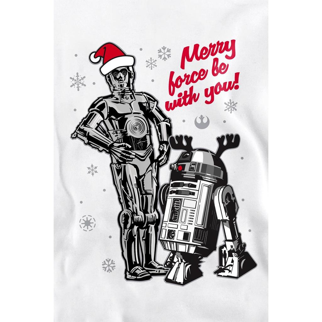 STAR WARS Unisex Adult Merry Christmas Droids Sweatshirt