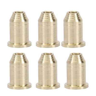 6 Pcs Iron Electric Guitar String Ferrules Guitar String Cap Instrument Accessories (Golden)