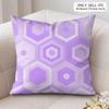 Purple Geometric Art Cushion Cover Soft Plush Fabric DoubleSided Printed Cushion Covers for All Seasons Modern Home Decor