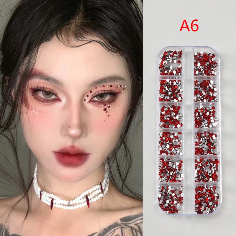 Crystal Facial Tattoo Festival Jewels Self-Adhesive Body Gems Stickers Bling Rhinestones Makeup Face Eye Sticker For Party