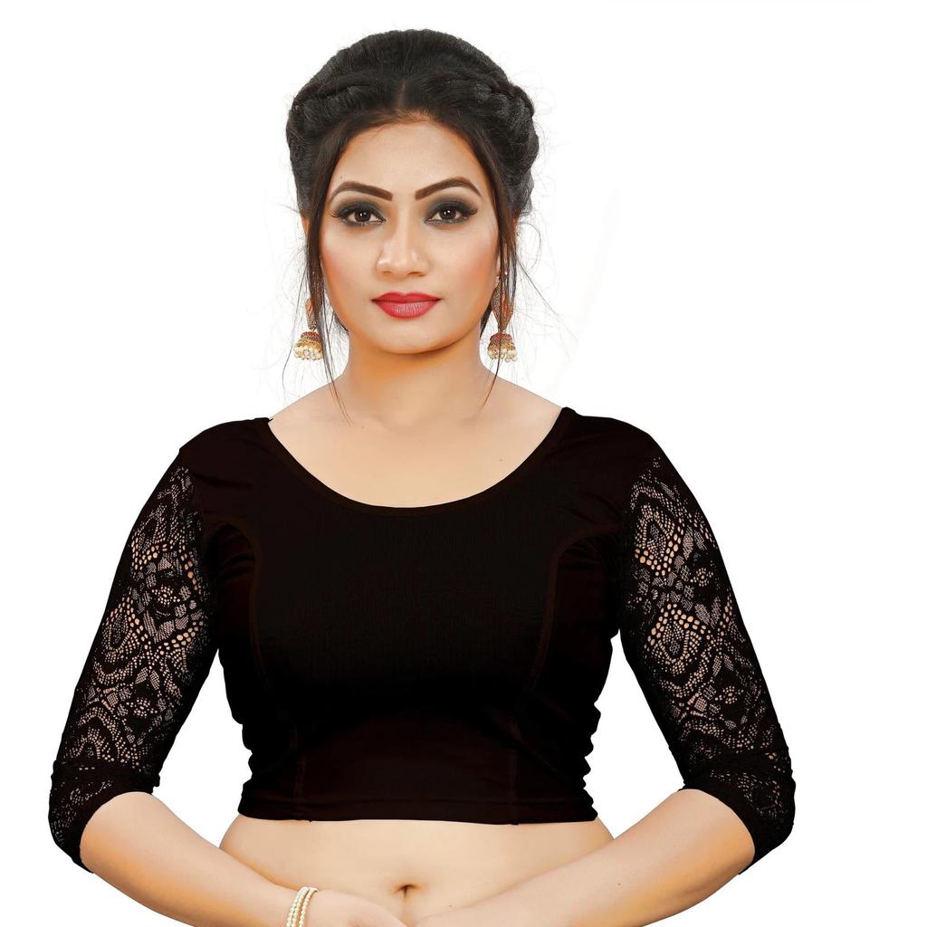 Indian Women's Round Neck Choli Bollywood Wedding Party Wear Readymade Blouse