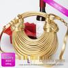 Women's Handmade Woven Noodle Bag: 2026 Summer High-End Gold Crossbody Handbag