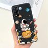 For Vivo V2027 Vivo V2028 Phone Case Space Man Moon Night Cartoon Soft Silicone Bumper Funda For Vivo Y11s Y12s Y20 Y20i Y20s
