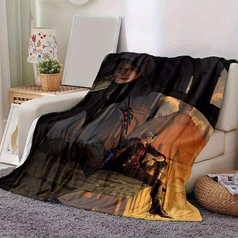 1pc, Assassin's Creed-Inspired Home Decor: Cozy Flannel Blanket, Perfect Gift for Bedroom, Living Room, Travel, Camping, Car, Beach, Office Naps. Idea