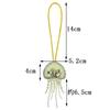 Rhinestone Jellyfish Beads Patches Bag Charm Crystal Tassel Lanyard Sewing Jellyfish Beading Applique Patch Keychain Bag Accesor
