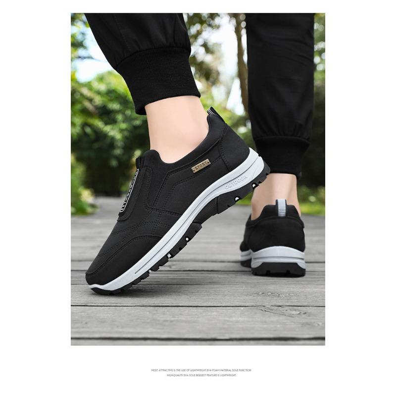 Men's Sports Shoes with Soft Soles, Dad's Shoes, One-piece Style, Suitable for Middle-aged and Elderly People for Walking.