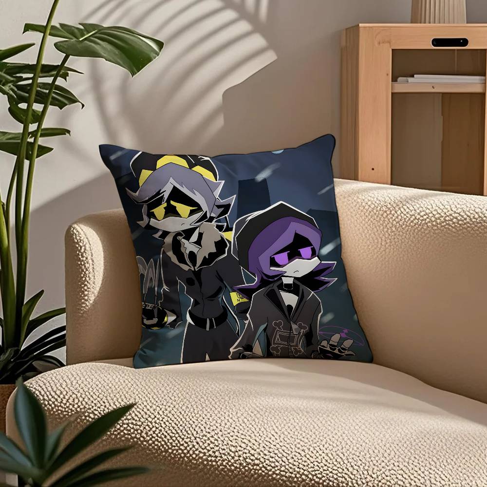 ANIME m-Murder d-Drones Kissenbezug Komfort Sofa Bett Seidig elegant Verdeckter Reißverschluss Benutzerdefinierte Dekorative Kissenhülle