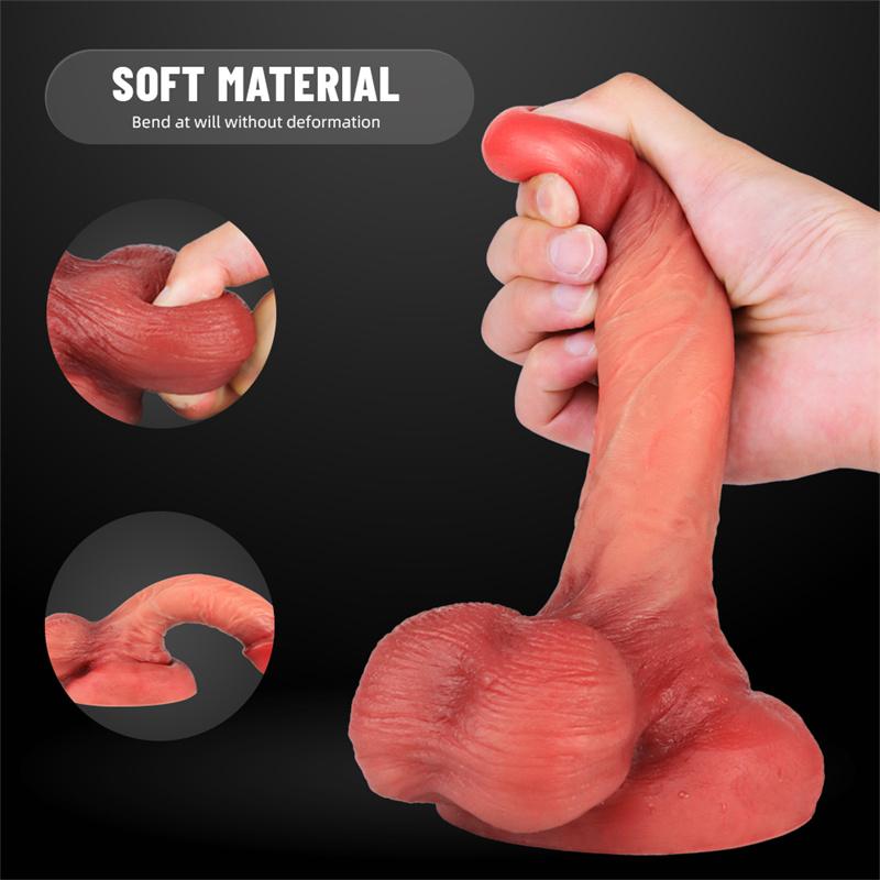 Liquid Silicone Dildo Super Simulation Big Thick Dildo Woman Adult Toy