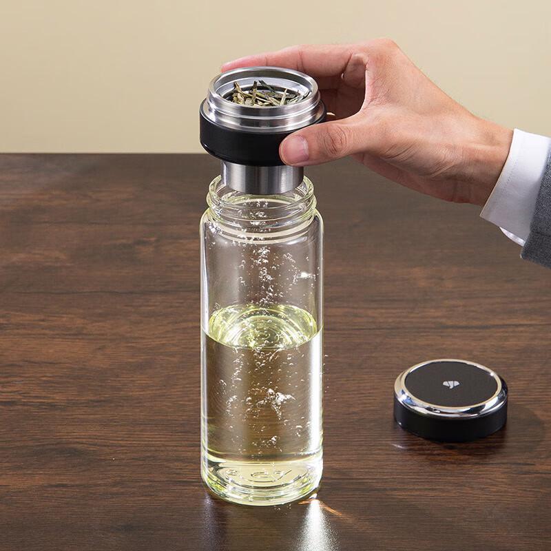 WANXIANG Portable Tea Infuser Glass Bottle