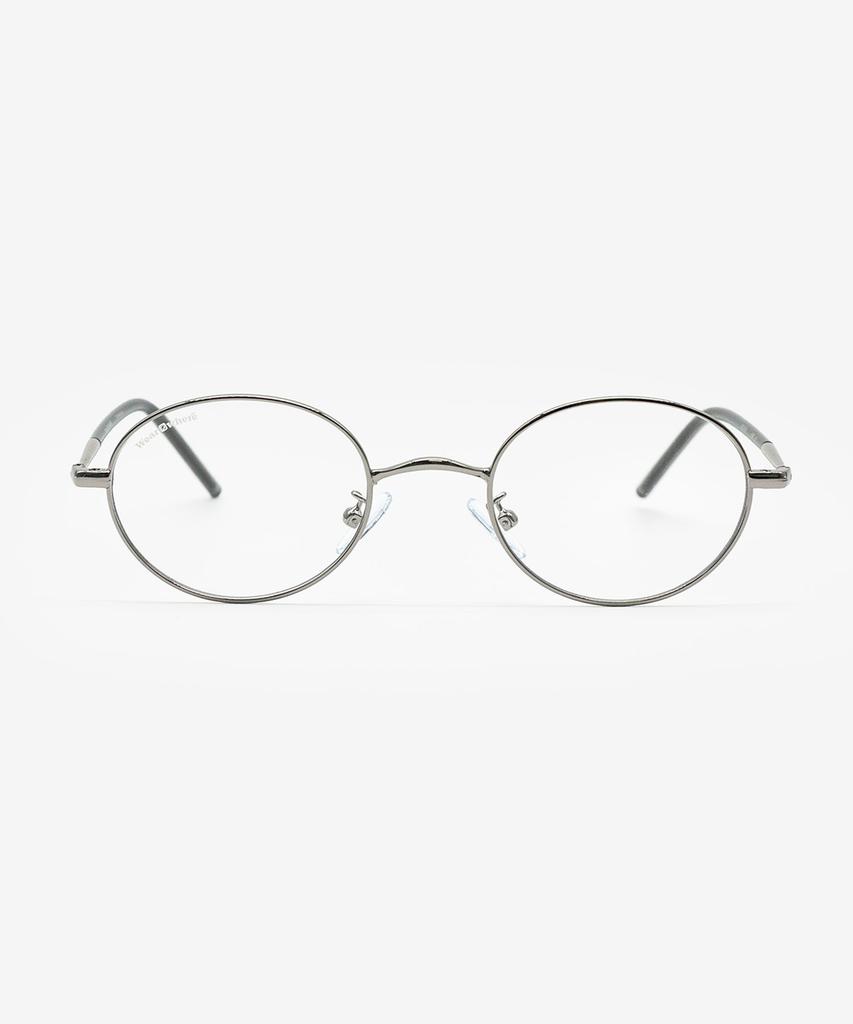 Weeoweeo Kobe Silver Blue Light Blocking Glasses