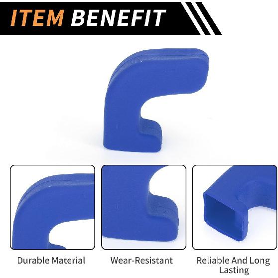 Car Bumper Tow Hook Covers for Jeep Wrangler JK JL Gladiator TJ 2007-2023 Tow Cover Cap Rubber Blue 2pcs