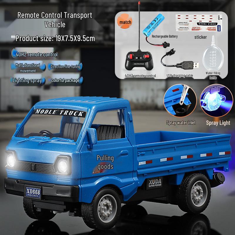 Cross1: 1:16 Remote Control Liuzhou Truck Model with Spray Feature - Children's Toy
