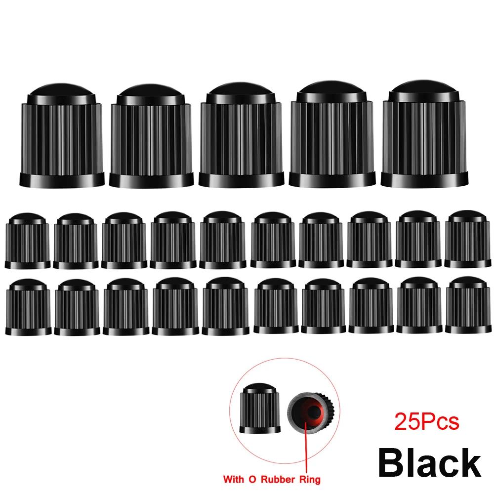 10-100Pcs Tire Valve Caps Plastic Car Tire Stem Dust Covers Universal Valve Caps For Cars Bicycle Trucks Motorcycles Valve Stems 1