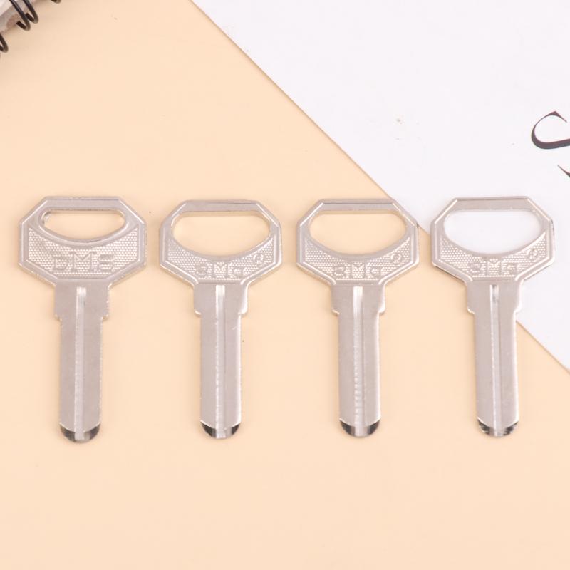 10Pcs Key Embryo Middle Slot Small Square Computer Punching Dms Key Blank Fingerprint Lock Password Lock Blank