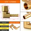 1 Stück Messing-Winkelverbinder 6-19mm Schlauchtülle auf 1/8-1/2' Pagodenfitting Korrosionsbeständig für Kraftstoff-Luft-Wasser-Transferrohr