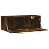Wall Cabinet Smoked Oak 100 x 36.5 x 35 cm Wood Based Material