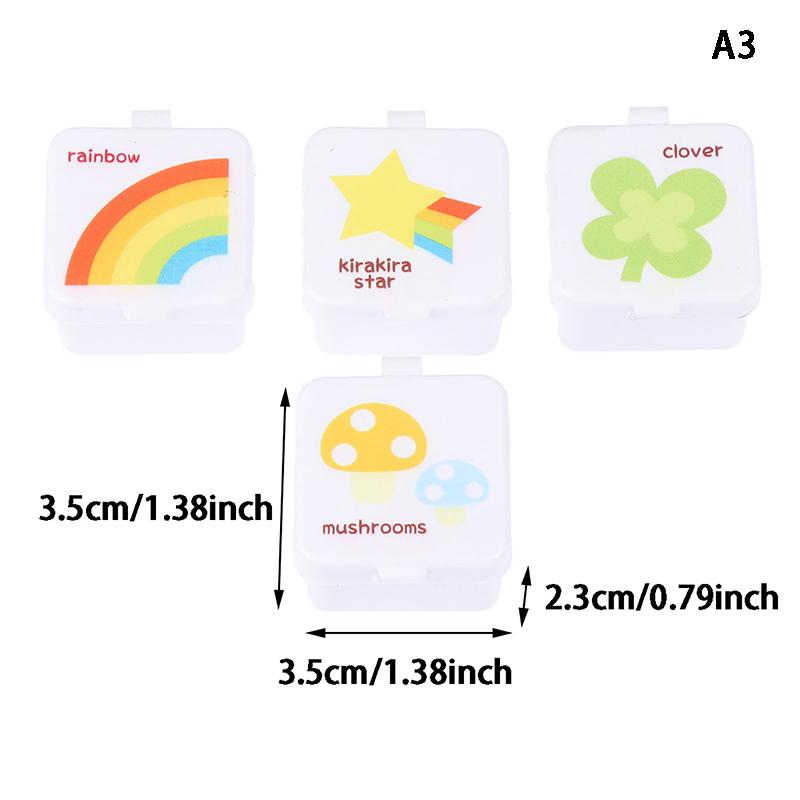 4Pcs Lunch Bento Sauce Container Cute Design Portable Plastic Condiment Dispenser Squeeze Mini Salad Ketchup Bottle
