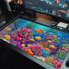 Underwater Artbig Fish Art Color Mouse Pad Large Gaming Table Cushion Non-slip Laptop Tablet Big Mousepad XXL Mat Mini PC Playmat With Lock Edge