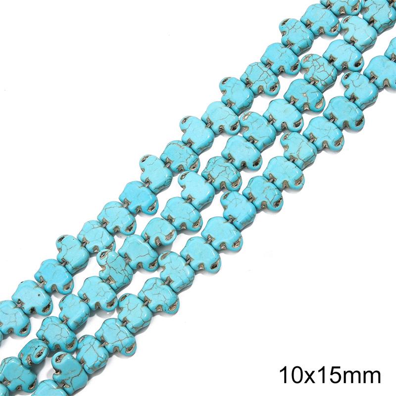 Synthetic Blue Turquoise Round Loose Beads for DIY Jewelry Accessories - Bracelets, Necklaces, Pendants