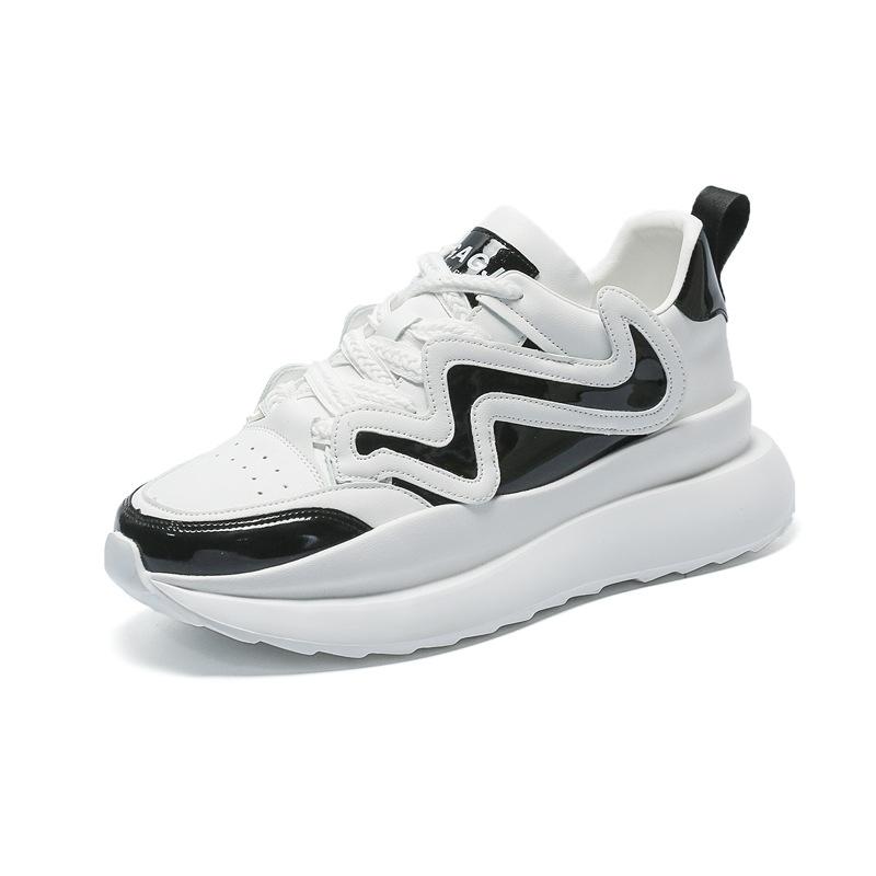 Spring New Men's Shoes Jogging Shoes Platform Bread Shoes Breathable Sports Style Casual Shoes Wenzhou Factory Direct Sales