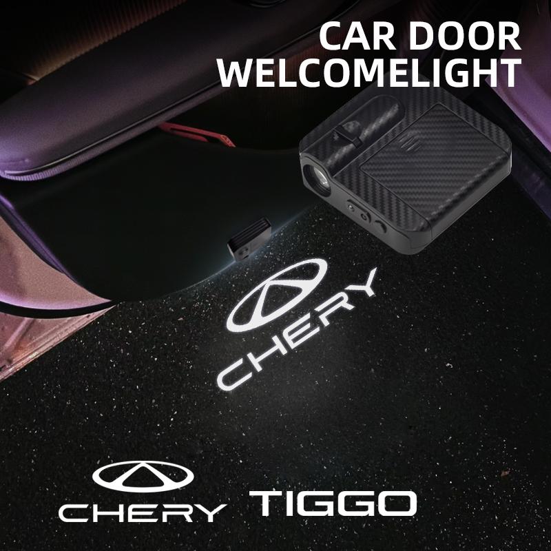 1/2 шт. Для Chery Tiggo 3 5 7 8 Pro Логотип Jaecoo J7 J8 Exeed Jetour X70 Автомобильные Дверные HD LED Лампы Проектор Приветственные Огни PP9