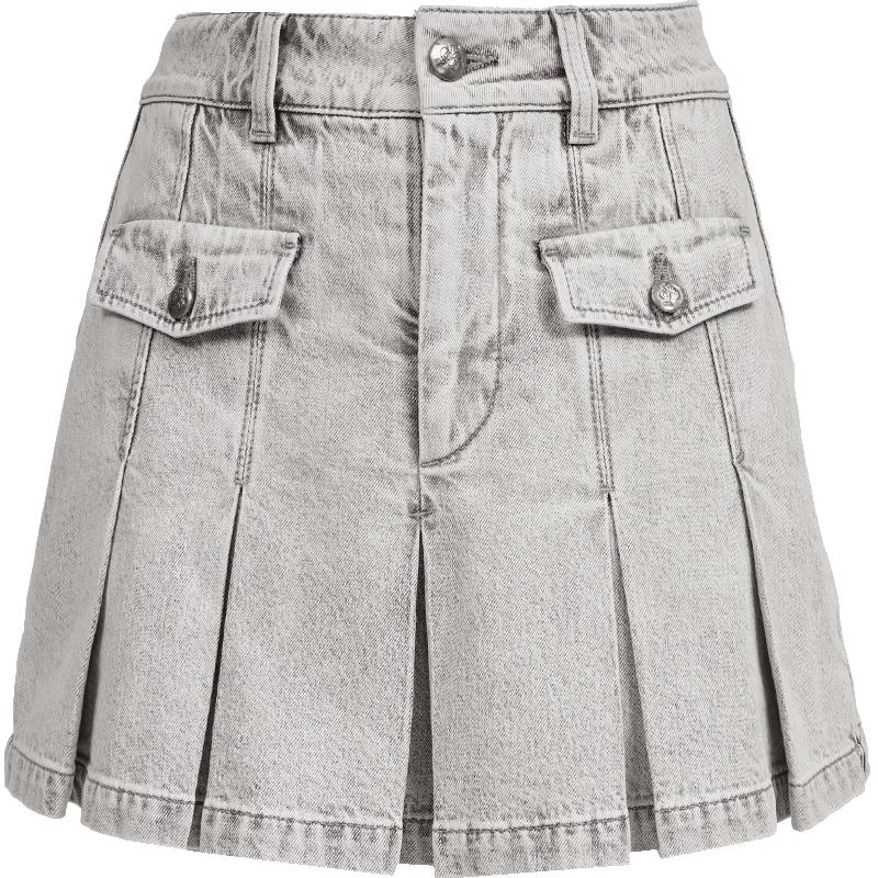 

ONLY Women s 2025 Autumn High-Waist Pleated Denim Skort