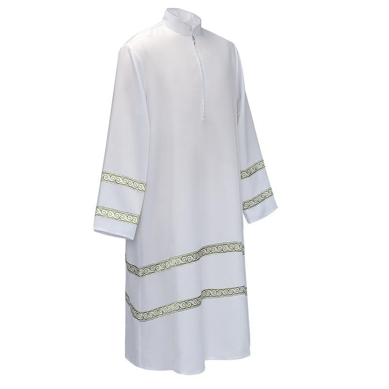 Halloweenmiddle Eastern Male Costume Long Sleeve Jumpsuit Polyester Fabric For Stage Performance