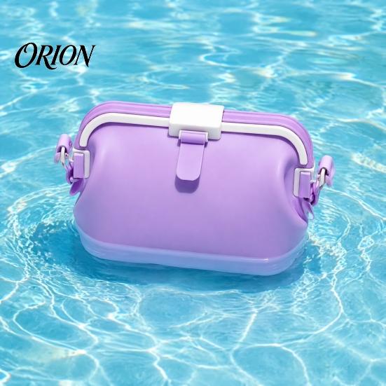 Borsa Galleggiante da Nuoto per Piscina in Silicone, Borsa a Tracolla da Spiaggia, Pieghevole Impermeabile Durevole Attrezzatura da Vacanza all'Aperto a Tenuta Stagna Grande Capacità Portatile