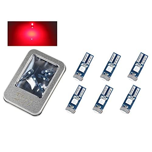 

1797 Meter Bulb Panel Bulb T5 LED Air Conditioner Bulb Wedge Bulb Red Interior Light Meter Air Conditioner Panel Dashboard Instrument Panel Unive