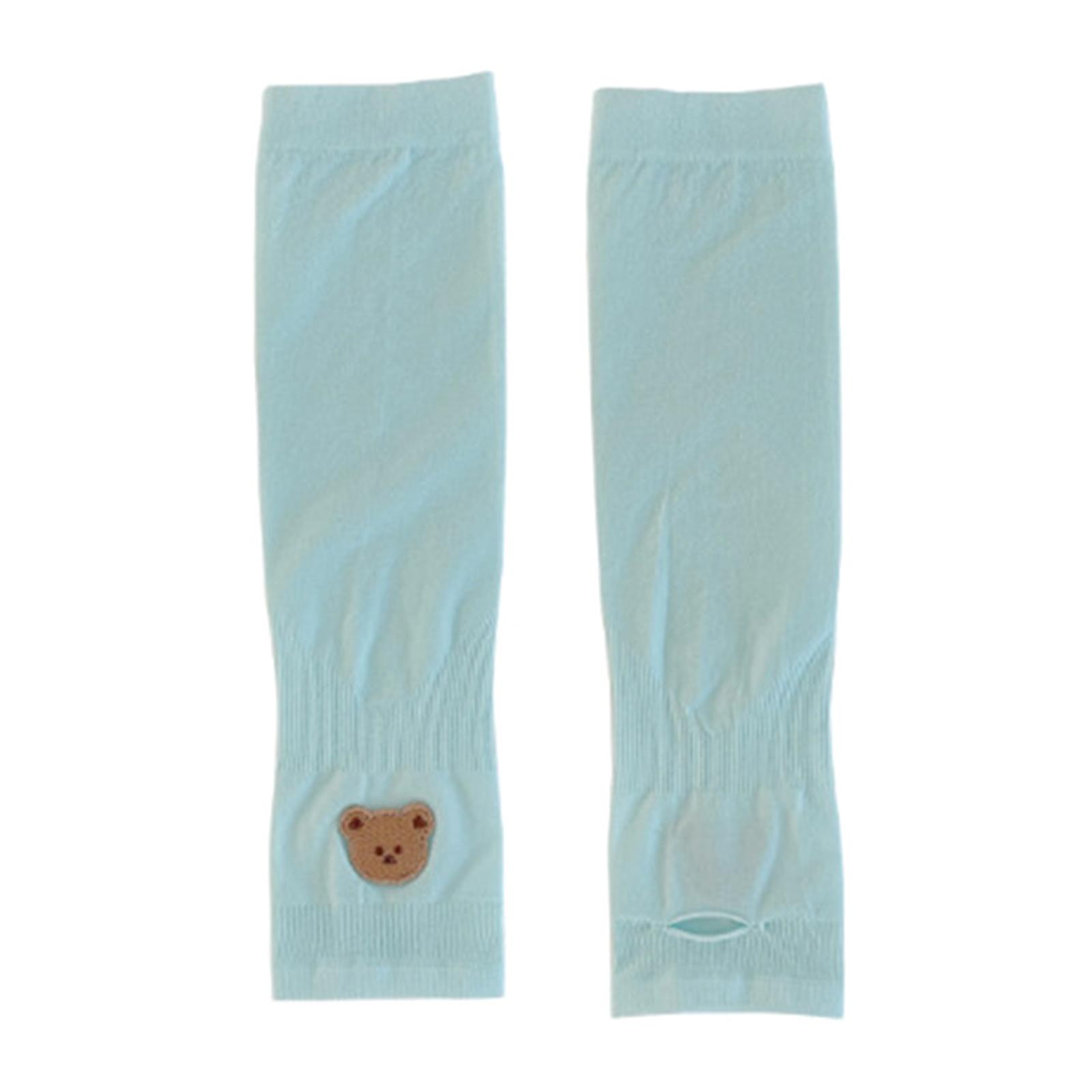 

Arm Sleeves for Kids Children Toddlers Age 4-10 UV Sun Protection Soft Cooling Sleeves Arm Covers with Thumb Hole синий