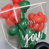 30 Pieces Transparent Flower Wrapping Bags Colorful OPP Bag Flower Arrangement Bags Waterproof Bouquet Packaging Bags