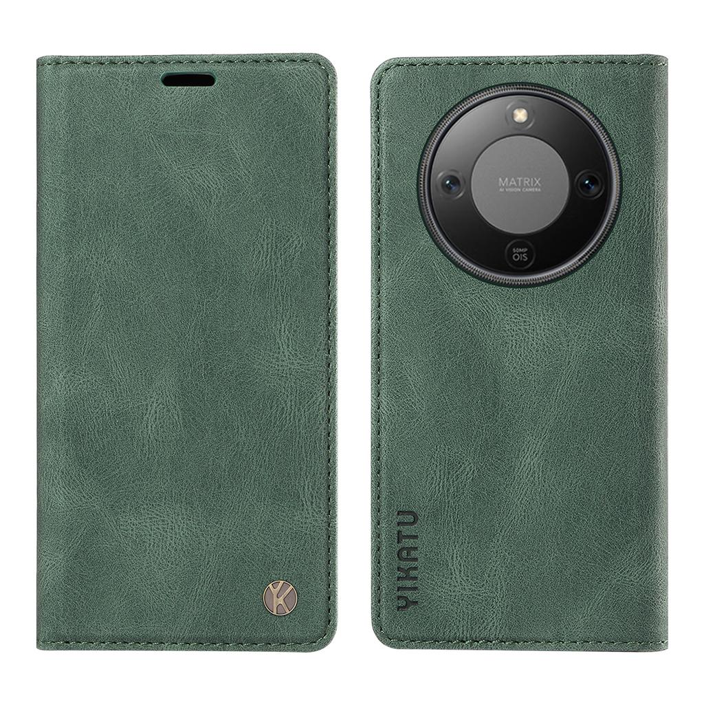 For Honor Magic8 Lite 5G/X9d 5G/X70 5G Leather Cover YIKATU YK-004 Skin-Touch Wallet Phone Cases