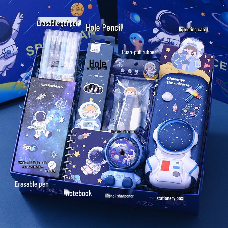 Children's Day Astronaut Stationery Gift Box for 10-Year-Old Boys - Surprise Birthday & Back-to-School Gift