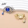 Non-fading Eye Pin Bling Rhinestone Eyes Brooch Pin, Tear of Angel Lapel for Women, Sweater Cardigan Coat Suit Decoration Jewelry Accessories
