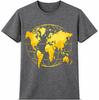 World Map T-Shirt Globe Travel Geography Explorer Teacher Gift Graphic Tee