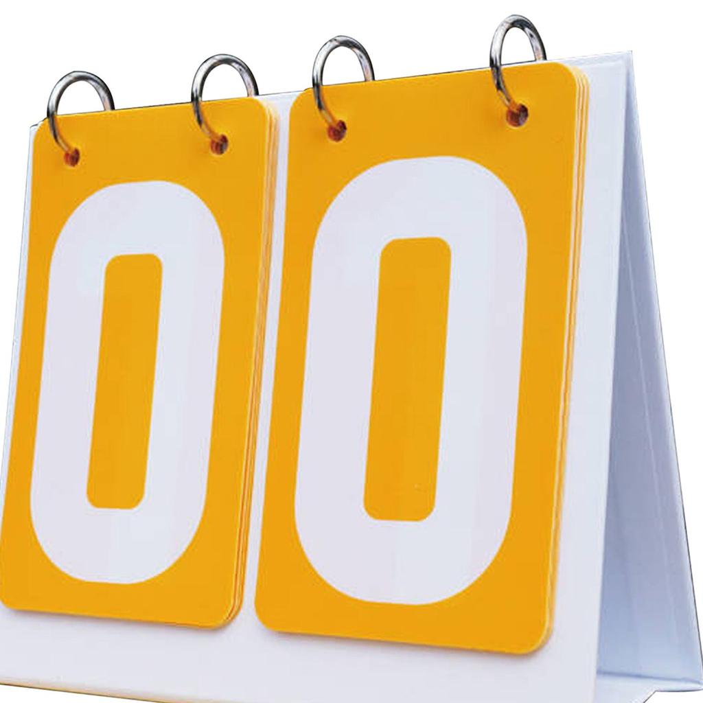 Sport Anzeigetafel 2-stellige Anzeigetafel Punktezähler Tisch Score Flipper für Fußballmannschaftsspiele Basketball Outdoor Trainer