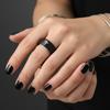 1Pcs New Fashion Stainless Steel Ring For Women Black Jesus Cross For Men Casual Fashion Gothic Jewelry Gift