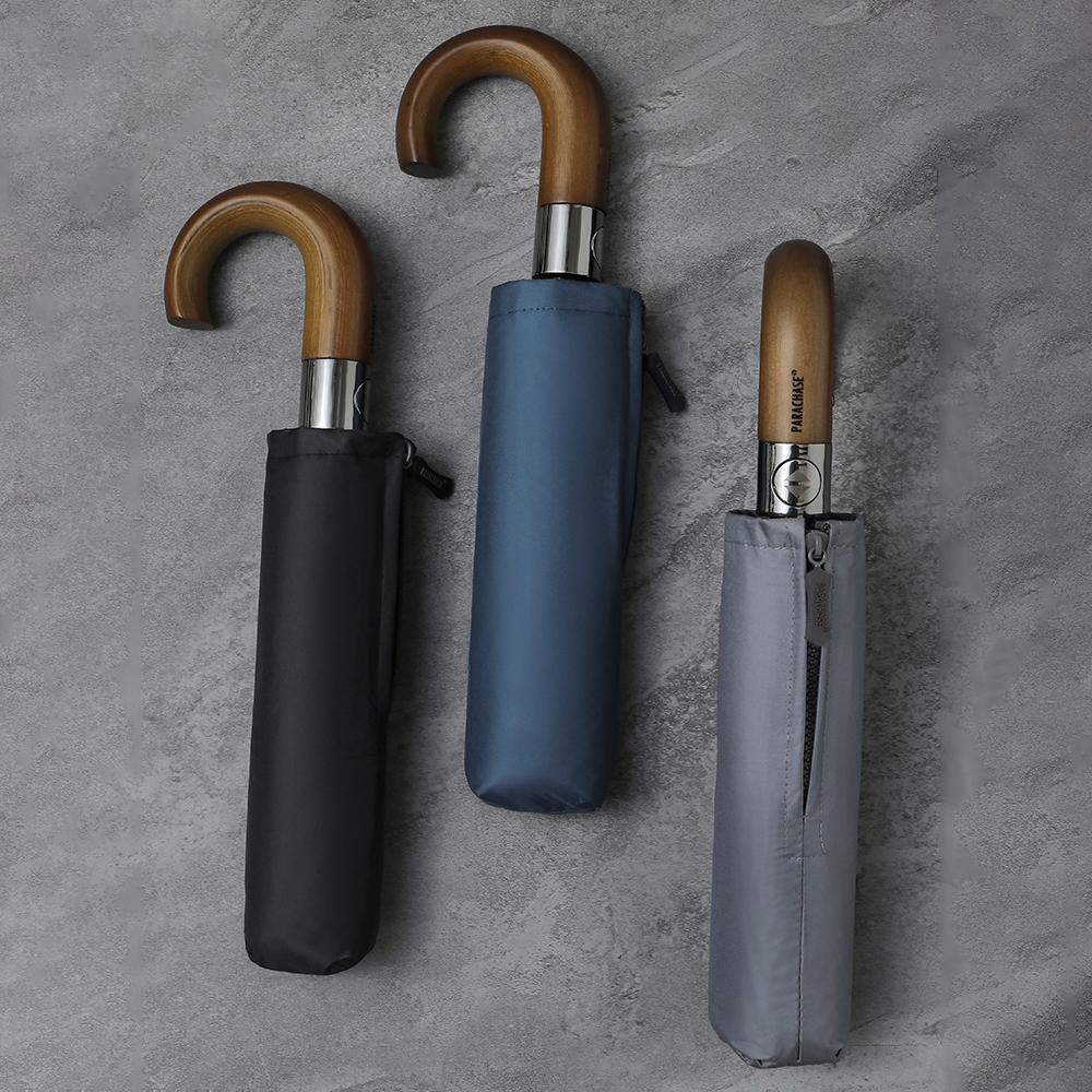 Складные зонты из ветрозащитного дерева класса люкс китайской корпорации Umbrella — фото 5