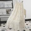 Women's High-Waist A-Line Mesh Cake Skirt - Spring/Summer 2025 French Gentle Style