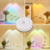Wireless Closet Light Led Kitchen Lights Under Furniture Battery Powered Sunset Nightlight Wall Lamp Bedroom Decoration Cabinet