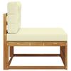 Outdoor Middle Sofa Solid Wood Acacia Natural