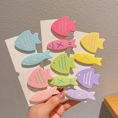 Süße Niedliche Bonbonfarbe Fisch Haar Seitenclips Damen Gebrochenes Haar Entenschnabelspange Kinder Verletzen Nicht Die Seite Stirn Pony Clip