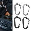 2Pcs D Ring Carabiner Outdoor Survival Gear Lightweight Handbag Strap Clips For Hiking Camping Climbing Accessories