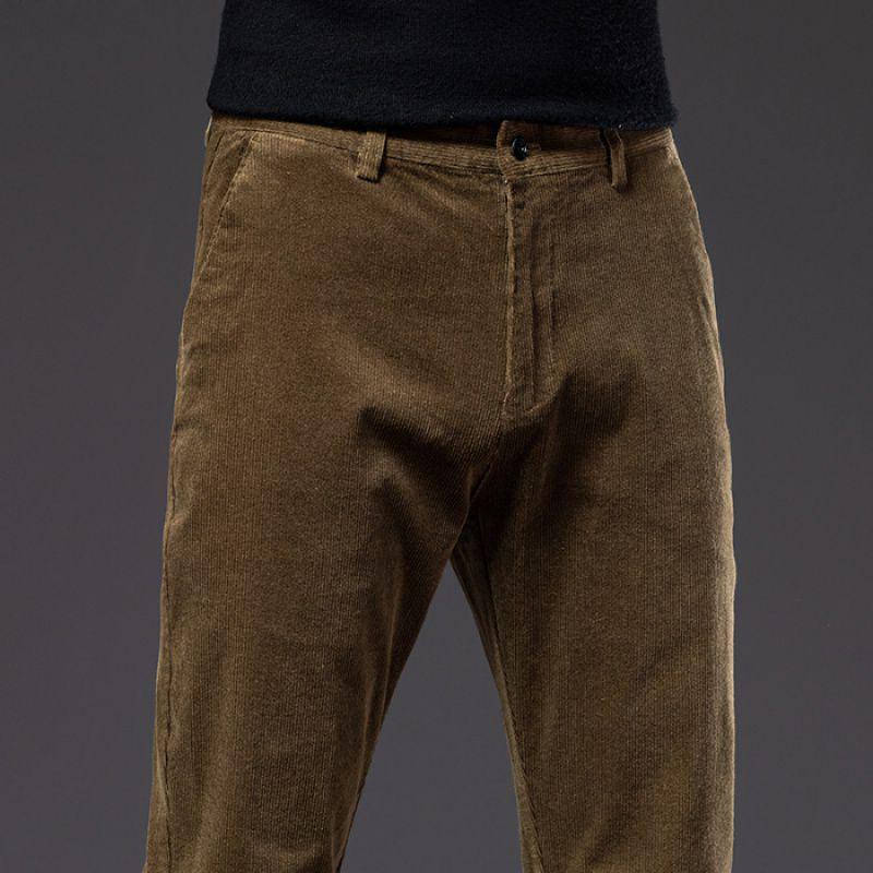 Men's Corduroy Pants - Winter and Spring Casual Straight Trousers